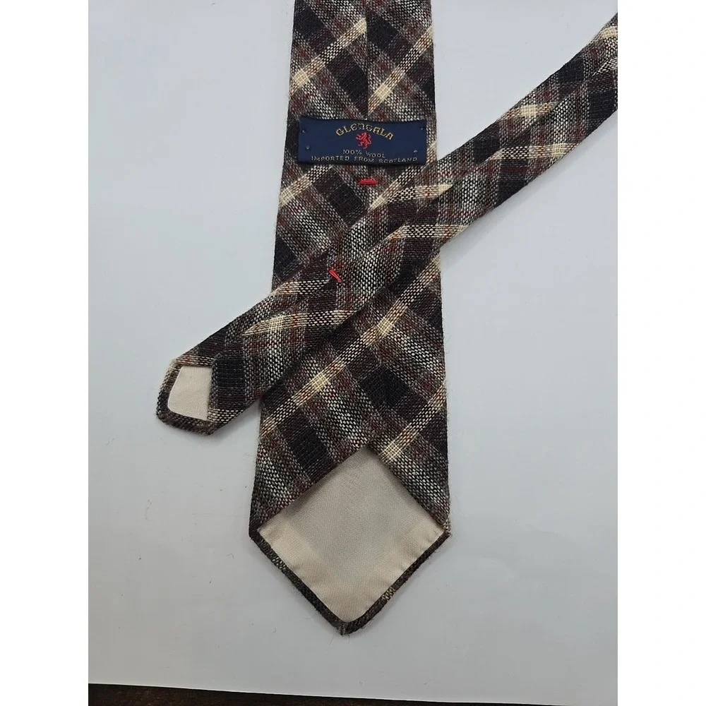 Vintage Glengala Tie Necktie Mens‎ Wool  Scotland 3